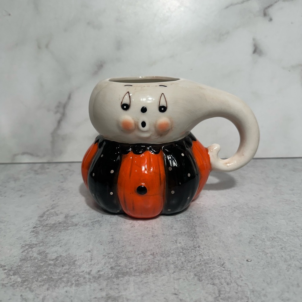 Cute Ghost Pumpkin Mug
